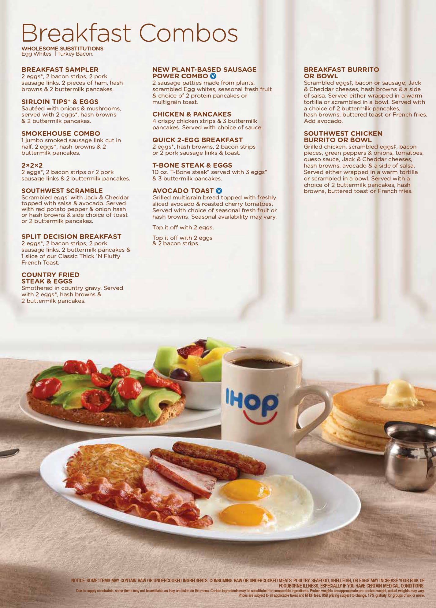 IHOP menu IHOP menu