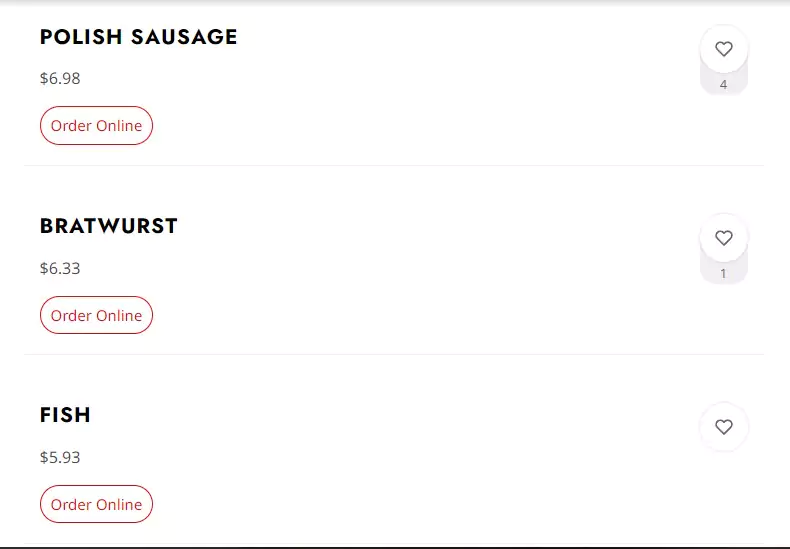 menu byrons hot dog menu byrons hot dog